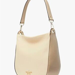 Kate Spade Lexy Pebbled Leather Shoulder Bag light sand colour